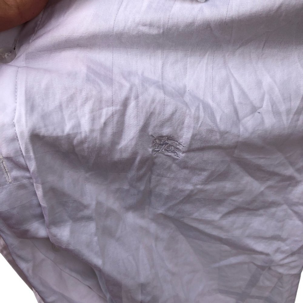 VINTAGE Burberry Shirt Large White - Picture 9 of 10
